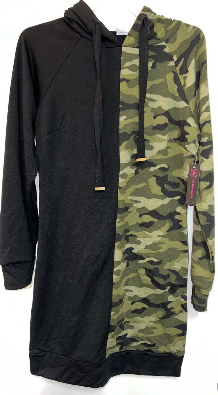 NWT Camo & Black Dress Jr size S 3/5